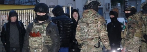 Силовики задерживают молодых людей из "ЧВК Редан" в одном из городов Украины