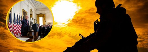 Украинский военный, Дональд Трамп