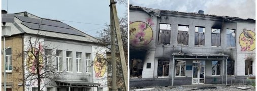 Школа №1 в Авдіївці зруйнована внаслідок обстрілу росіян