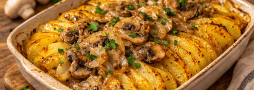 Картопля з грибами