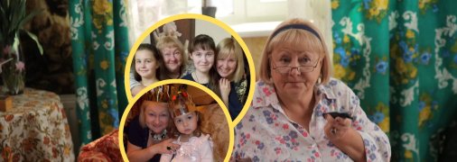 Тетяна Шеліга та її сім'я