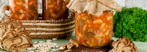 Вкусный салат с грибами