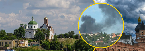 Мощные взрывы и черный дым: в Белой Церкви местных напугал необычный пожар (видео)