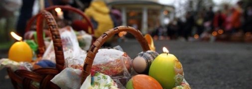 Освячення частувань на Великдень