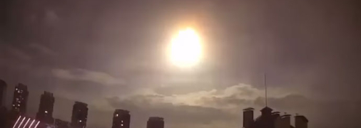 Загадочную вспышку видели не только в Киеве