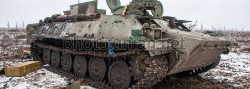 Подбитый российский танк