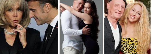 Брижит и Эммануэль Макроны, Глеб Репич и его девушка, Оля Полякова и Вадим Буряковский