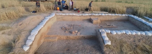 На місці розкопок у Шахі-Кора