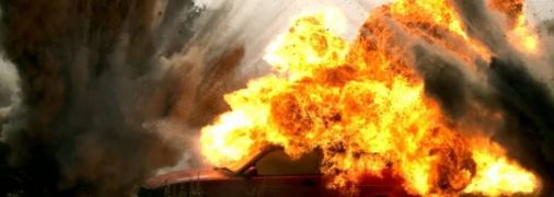 Взрыв элитного автомобиля пропагандиста