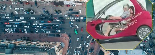 Редкий электрокар попал на видео