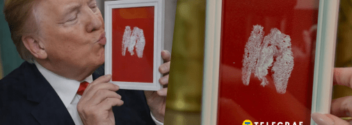 Дональд Трамп и картина украинки