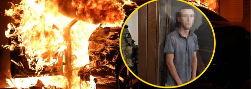 Підпал авто військових