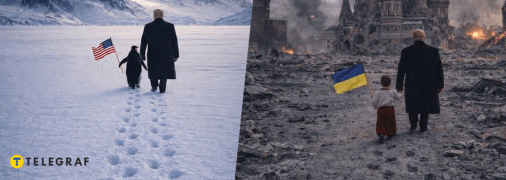 Дональд Трамп с пингвином