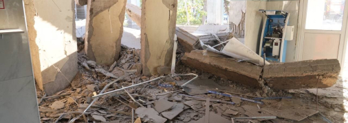 Запорожье после обстрела. Фото: Запорожская ОВА