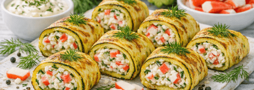 Кабачкові рулетики