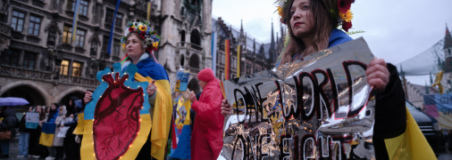 Митинг в поддержку Украины в Мюнхене