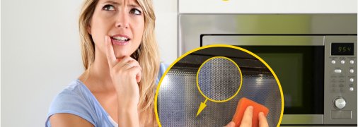 Чорна сітка на мікрохвильовій печі