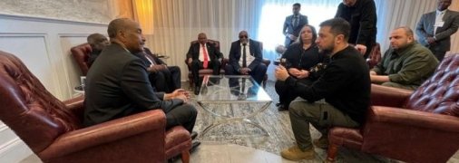 Зустріч Володимира Зеленського з лідером Судану генералом аль-Бурханом у вересні 2023 року