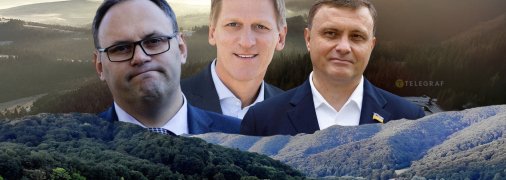 Каськив, Ляйтнер, Левочкин стоят за планами застройки высокогорья. Фото Коллаж "Телеграф"