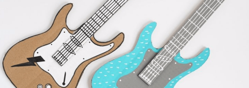 3 способа сделать игрушечную гитару из картона своими руками