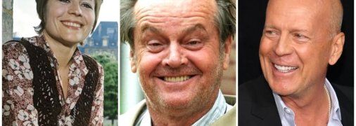 Якщо Анні Жірардо знімалася до останнього, то Джек Ніколсон (у центрі) відмовляється від вигідних ролей через проблеми з пам’яттю