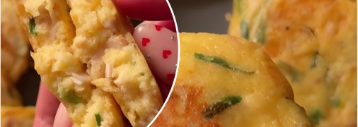 Оладки з куркою та сиром