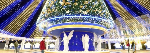 Плановый вид елки в Киеве в этом году
