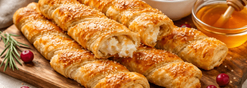 Хрумка творожная закуска из слоеного теста