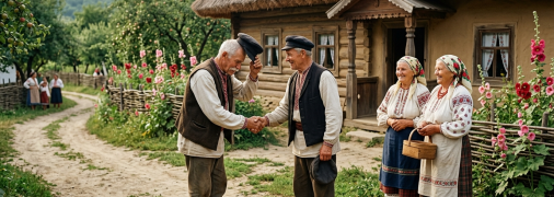 Які були традиції українського привітання середини XX століття
