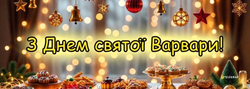 Привітайте близьких зі святом святої Варвари