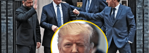 Дональд Трамп, Владимир Зеленский и европейские лидеры