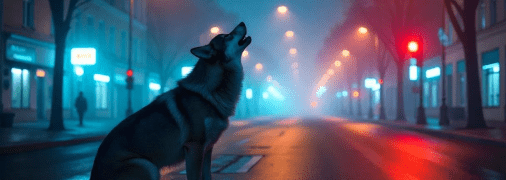 Волк на улицах Запорожья, визуализация нейросети