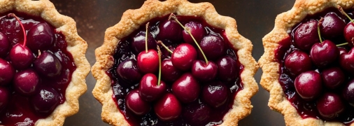 Пирожки с вишней являются отличным вариантом перекуса (изображение создано с помощью ИИ)