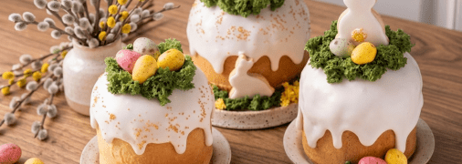 Съедобный мох для декора превратит паску в шедевр