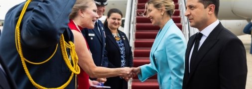 Владимир Зеленский в ходе визита в США