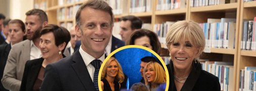 Бріжит Макрон, її донька Лоранс і Еммануель Макрон