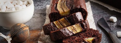 Шоколадно-банановый кекс