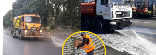 Коммунальщики поливают дороги с конкретной целью