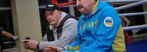 Олександр Усик та його екс-тренер Дмитро Сосновський
