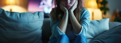 Когда на душе тяжело, нужно поплакать под хороший фильм (изображение создано с помощью ИИ)