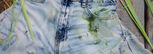 Пятна от травы довольно тяжело, но возможно (изображение создано с помощью ИИ)