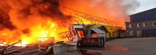 Пожар локализовали, его причины неизвестны