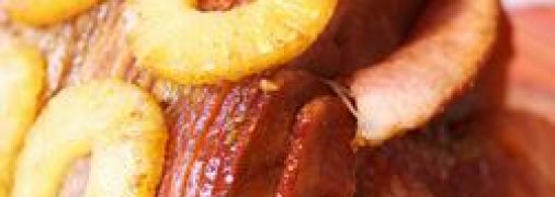 Окорок в глазури с ананасом