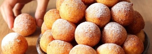 Воздушные творожные пончики