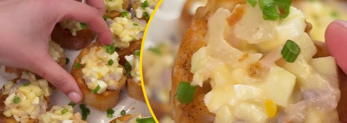 Бутерброди з оселедцем та яблуком