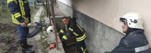 Работа украинских спасателей