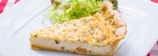 Рецепты Гордона Рамзи: киш с грибами, рукколой и беконом