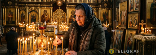 Жінка поминає близьку людину