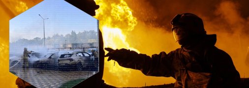 Пожар в Киеве