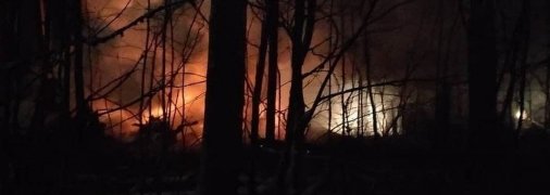 Самолет упал и загорелся: огонь охватил площадь в 100 "квадратов"